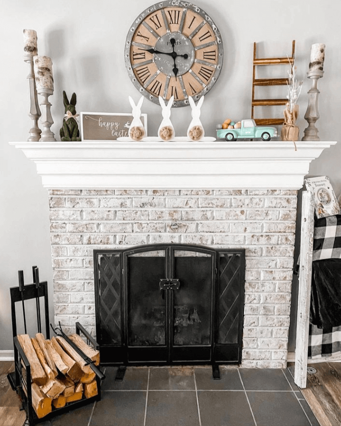 14 Spring Fireplace Mantel Decor Ideas That Will Elevate Your Living Room